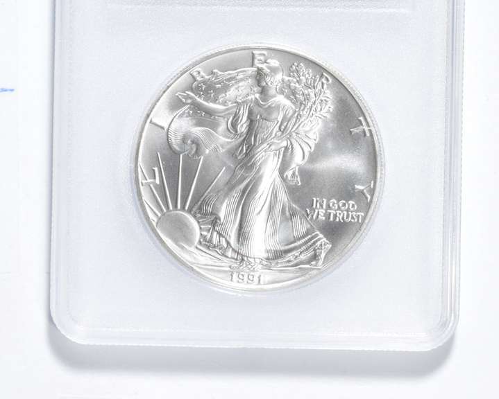 1991 American Silver Eagle - .999 Fine Silver