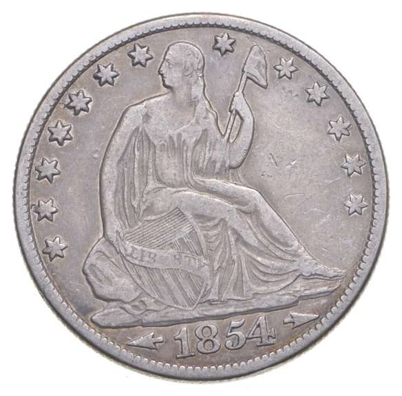 1854-O Seated Liberty Half Dollar