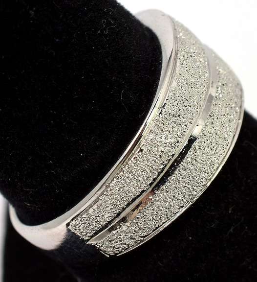 Fun Druze-Textured Ring in Sterling Silver