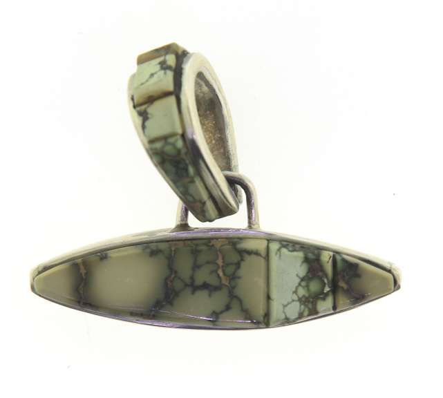 Sterling Silver Signed Gemstone Pendant