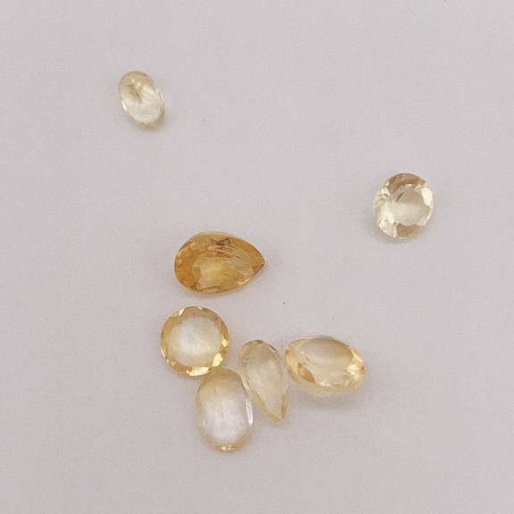5.00 Carat Group Lot of Loose Citrine Gemstones