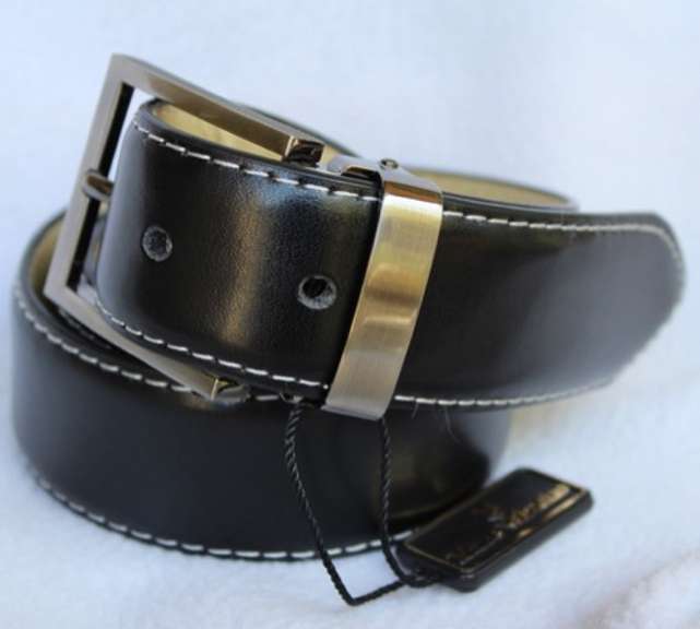 Classy Full Grain Leather Belt, Made In Italy