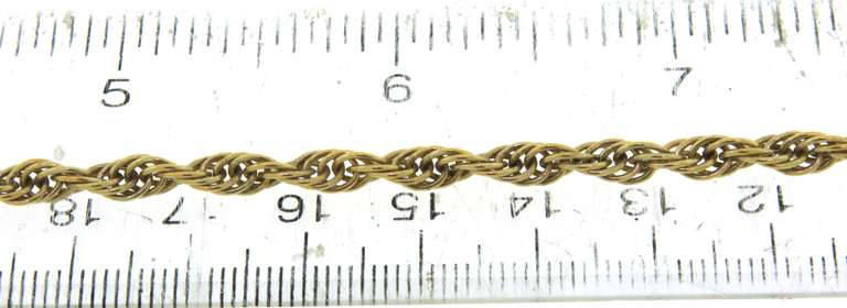Italian Sterling Silver Rope Chain Necklace