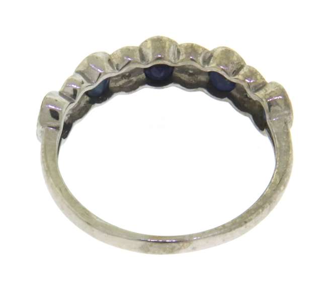 Goorgeous Alternative Oval Blue Sapphire and Diamond Ring