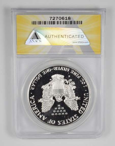 PF70 DCAM 1986-S American Silver Eagle - Graded ANACS