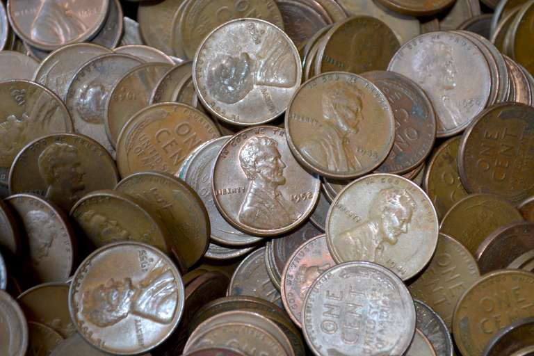 5000 1940 s 50 s  Era Lincoln Wheat Cents