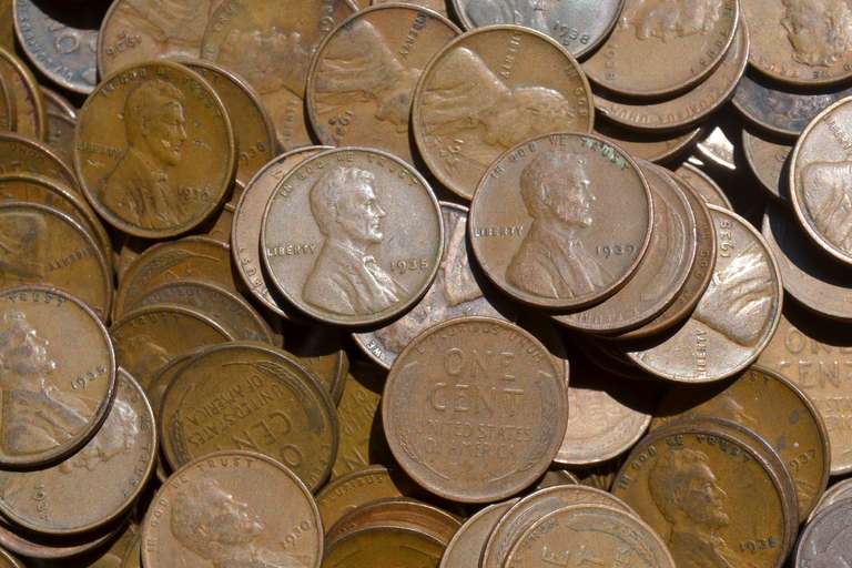 600 Thirties Lincoln Head Cent Lot.