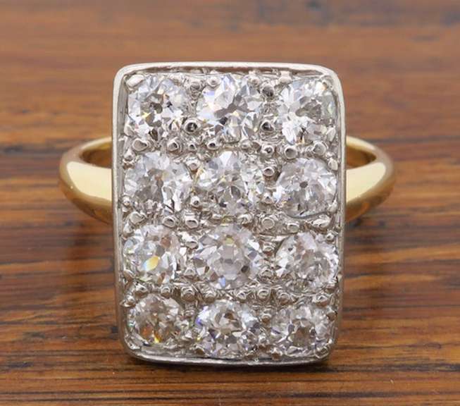 Vintage Diamond Cluster Ring