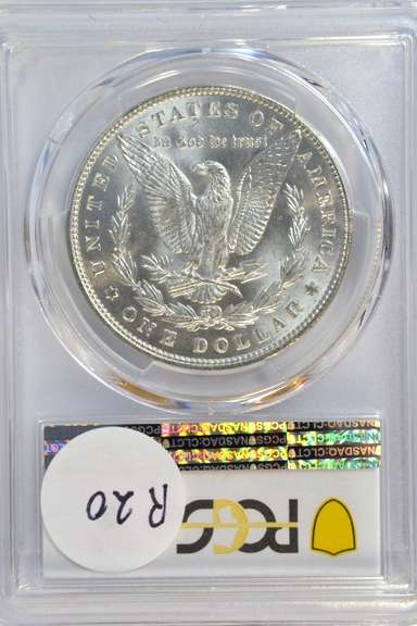 Blazing near Gem BU 1887 Morgan Silver Dollar. PCGS MS64