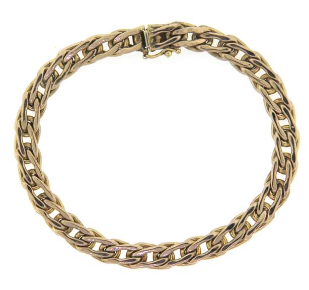 Dynamic Yellow Gold Fancy Link Bracelet