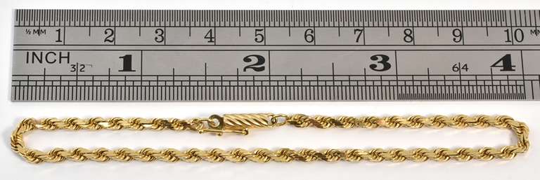 Popular Diamond Cut Rope Bracelet