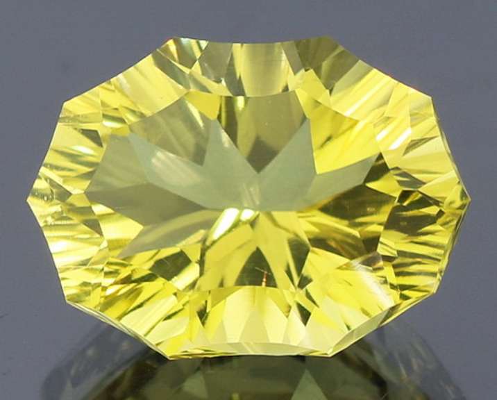 AAA color 9.32ct fancy cut lemon Citrine