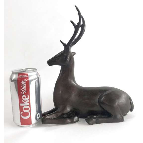 Elk Deer Bronze Sculpture