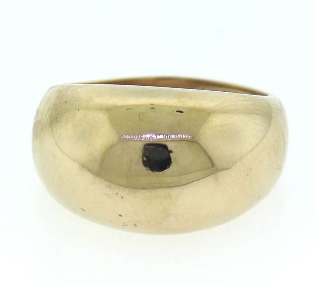 Simple Yellow Gold Dome Ring