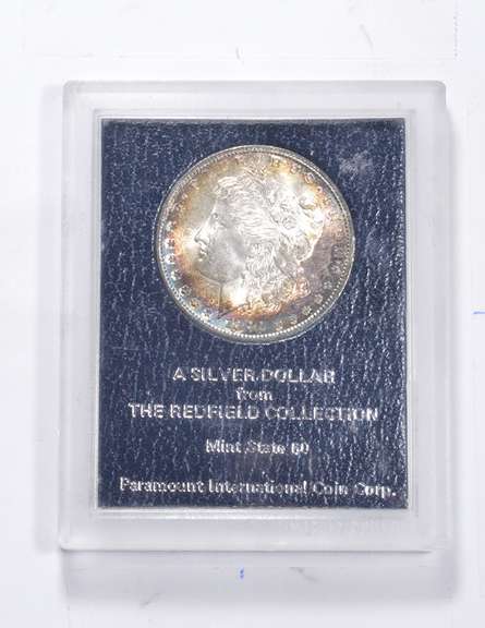 MS60 1882-S Morgan Silver Dollar - Redfield Collection - Graded PICC