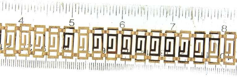 Wonderful 18kt Greek Key Bracelet
