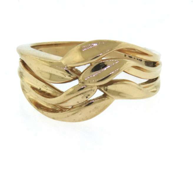 Gorgeous Yellow Gold Wave Ring
