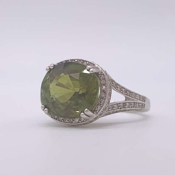 14kt Gold Tourmaline & Diamond Cocktail Ring