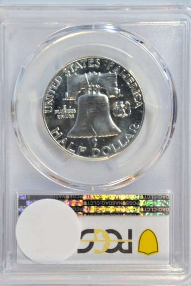 Superb Gem Proof 1955 Franklin Half Dollar. PCGS PR67