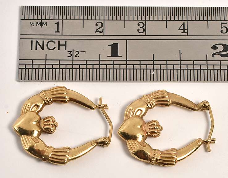 Popular Irish Claddaugh Earrings