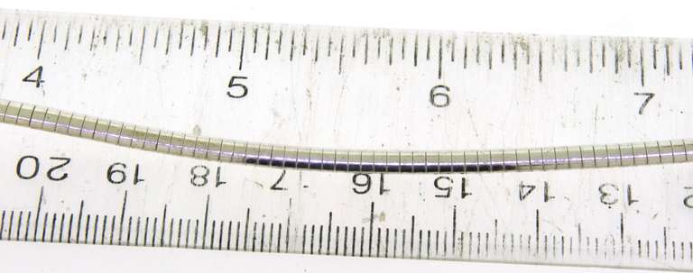 Sterling Silver Omega Necklace