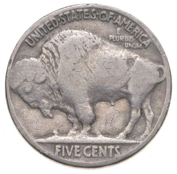 1935 Indian Head Buffalo Nickel - Double Die
