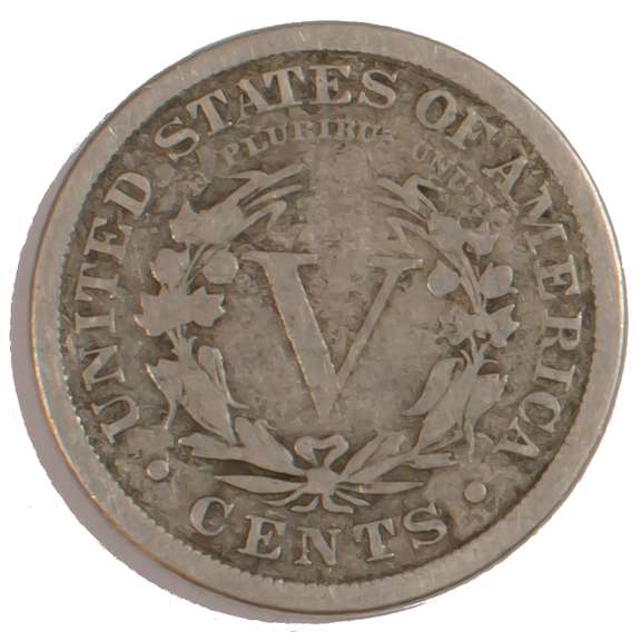 1884 V Nickel