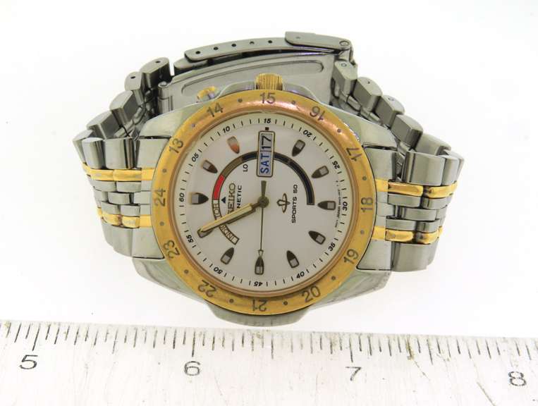 Seiko Kinetic 2 Tone watch