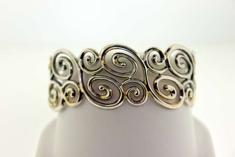 Sterling Silver Ross Simons Design Cuff Bracelet
