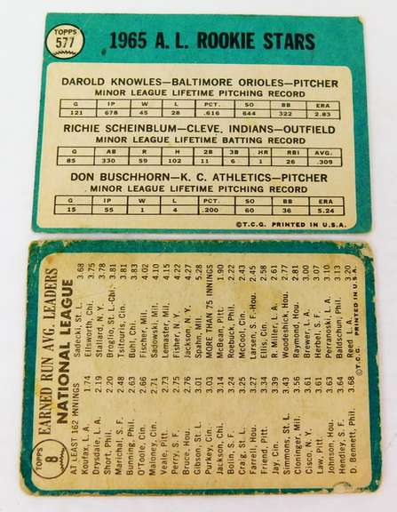2 Topps Leaders & Rookie Stars Baseball Cards