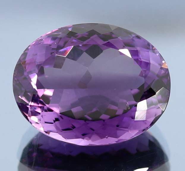 Super rich 29.74ct top violet hue created Amethyst