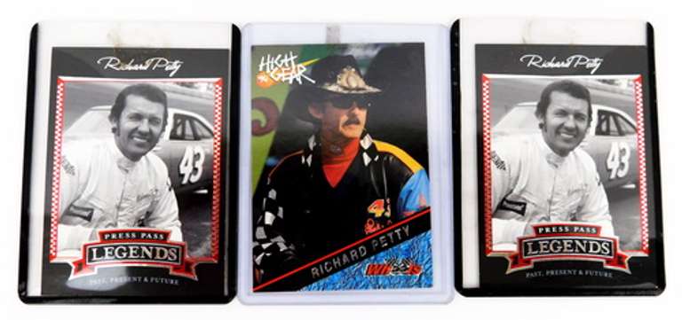 3 Richard Petty Nascar Trade Cards