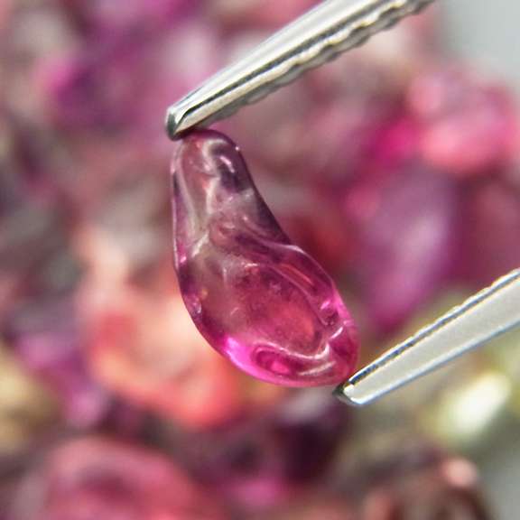 Unheated! 30.65ct fancy color Sapphire set