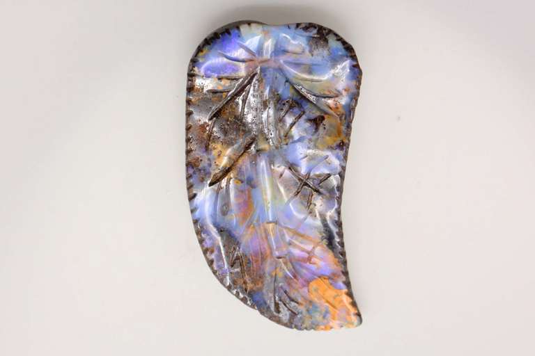 Beautiful Boulder Opal Feather