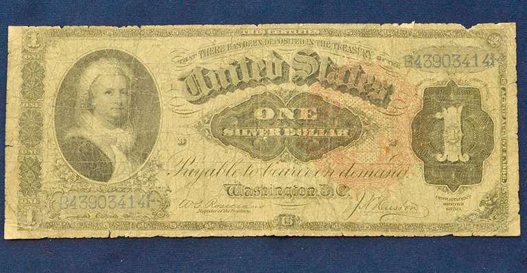 Series 1886 $1 Silver Certificate, Rosecrans/Huston FR218