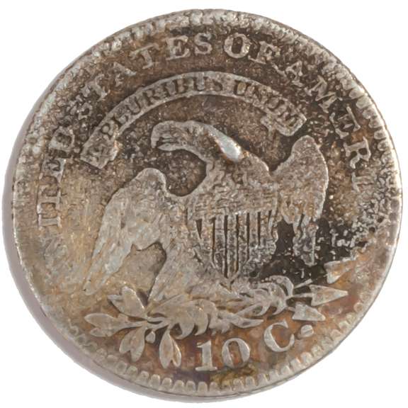 1820 Large O Bust Dime