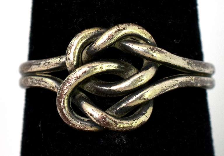 Intriguing Knotted Ring in Sterling Silver