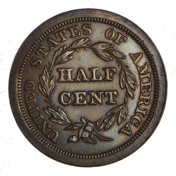 1842 Braided Hair Half Cent - PROOF - Rare