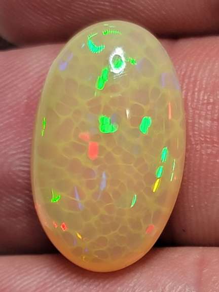 Exceptional! 9.89ct disco ball honeycomb Opal