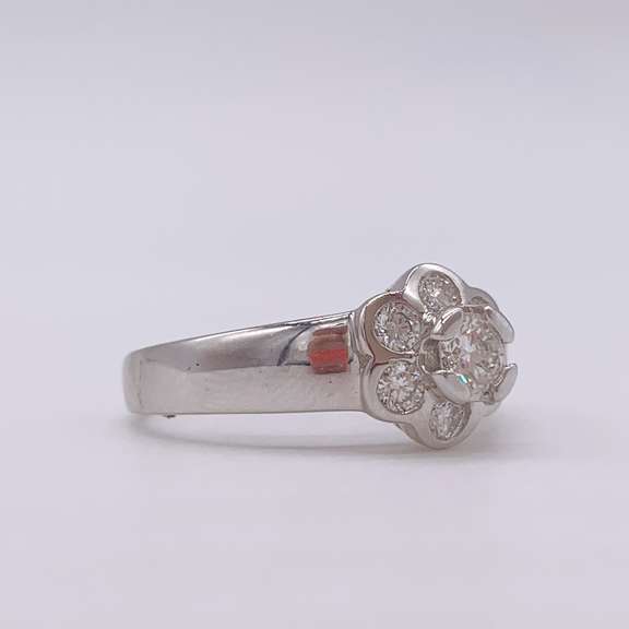14kt White Gold Diamond Ring