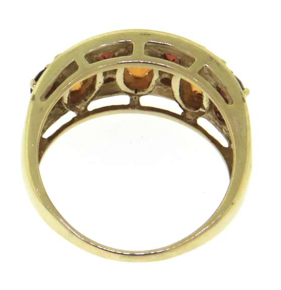 Graceful Yellow Gold Citrine Ring