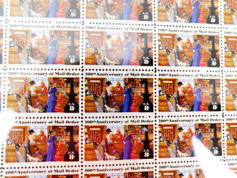 6 Full U.S. Stamp Panel Sheets