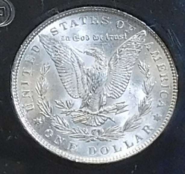 1887 Morgan Dol PCS Cert Unc.  Lusterous