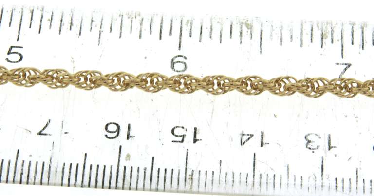 Classic 14kt YG 30" Rope Chain Necklace