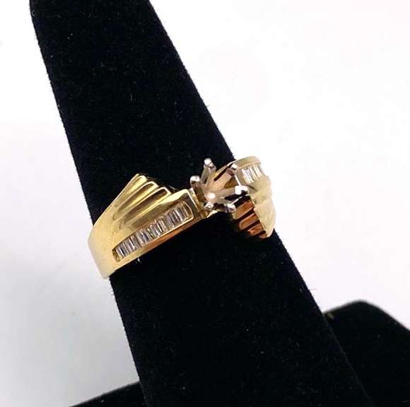 Nice 14kt Yellow Gold Ring Setting