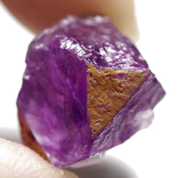 Gorgeous 20.28ct rich violet uncut Amethyst