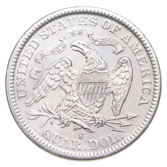 1877-S Seated Liberty Quarter