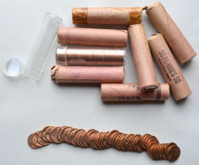 1958 4 1959 & 4 1959 D BU Lincoln Rolls