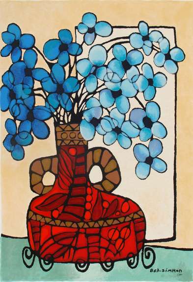 Avi Ben Simhon Blue Flowers