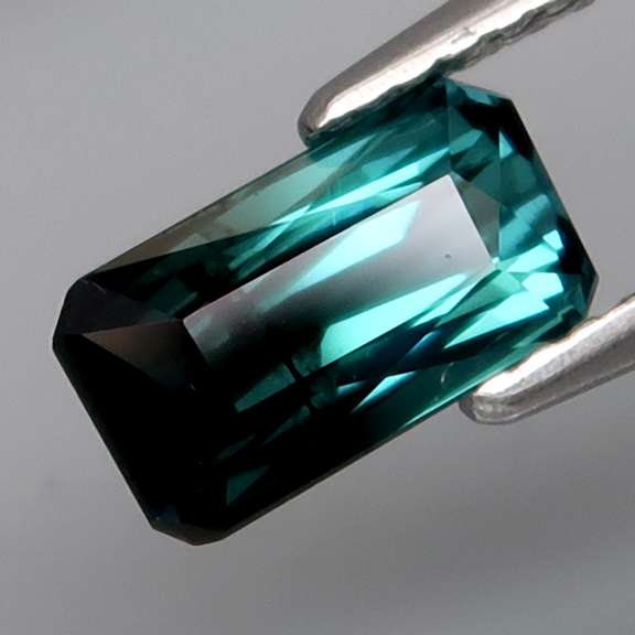 Very rare 1.46ct bi-color Indicolite Tourmaline